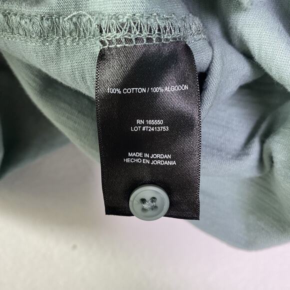 32‎ Degrees Cool Green Short Sleeve Button Up Mens Size Small 100% Cotton Casual - Picture 9 of 9